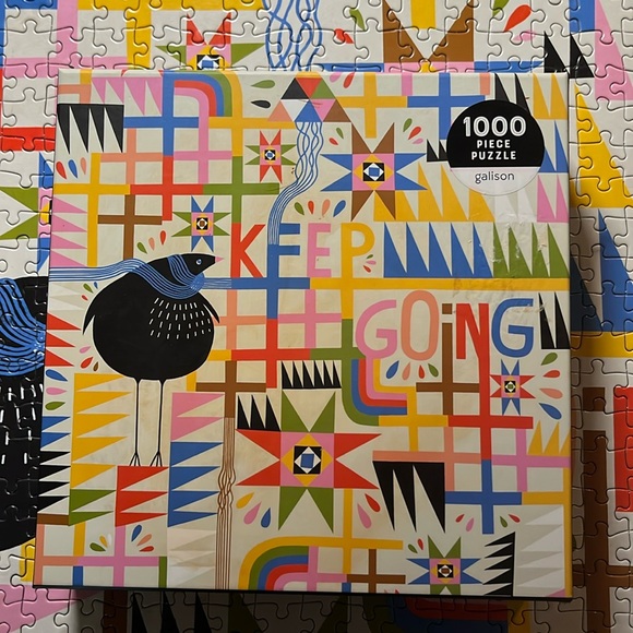 galison Other - 🧩 1000 piece Galison “Keep Going” puzzle. Great design, bright colors. Complete